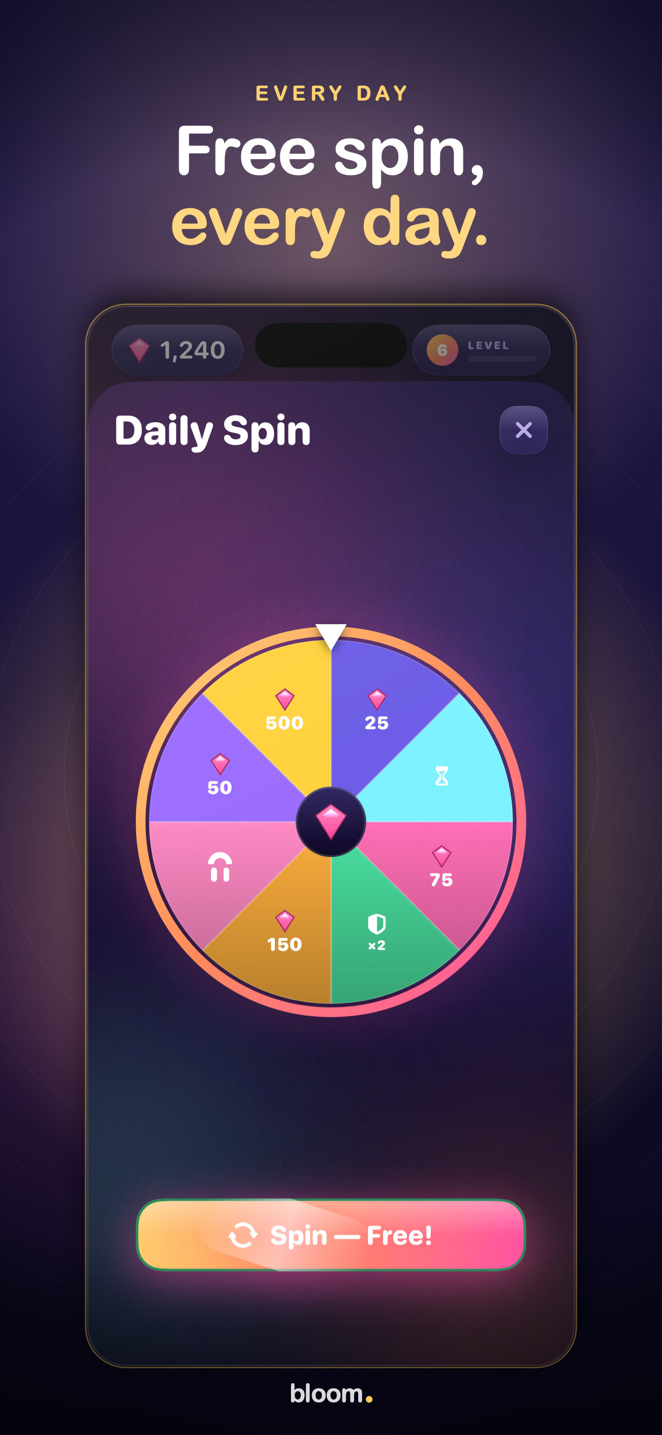 Free spin every day